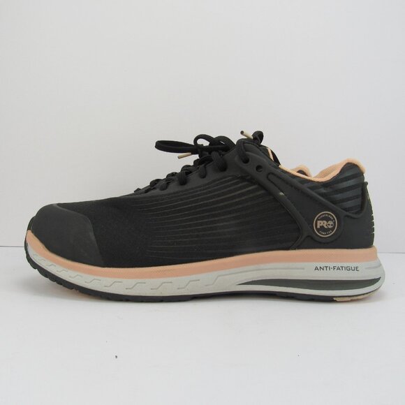 Timberland Pro Anti-Fatigue Technology Steel Toe Women's Black & Peach Size 9 - Picture 5 of 9